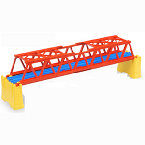 プラレールは発売から50年以上たつロングセラー鉄道玩具シリーズです！情景部品を使って、楽しくレイアウト！直線レール2本分の長さの鉄橋です。組み変えると単線、複線両方に使用できます。レンガ橋脚は別売りの