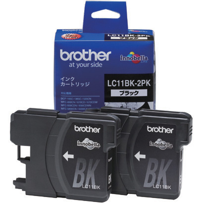 Brother LC11BK-2PK 黒 [インクカートリッジ (2個パック)] メーカー直送