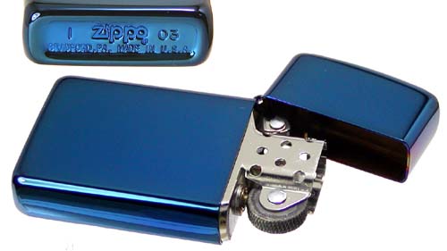>【ジッポ】ZIPPO青色サファイアジッポスリム画像1
