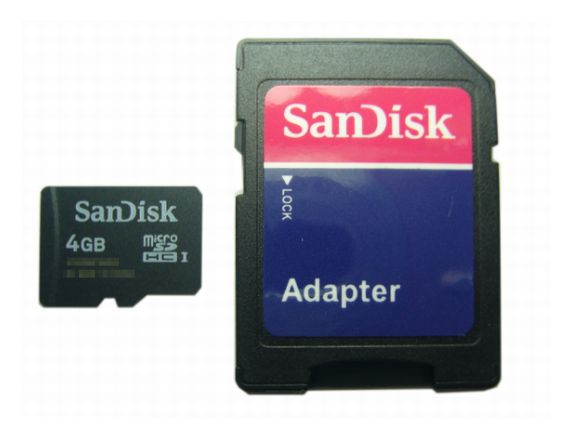 ■ SDアダプタ付 microSDHC4GB Class4 UHS-1規格にも対応【ネコポス可能】